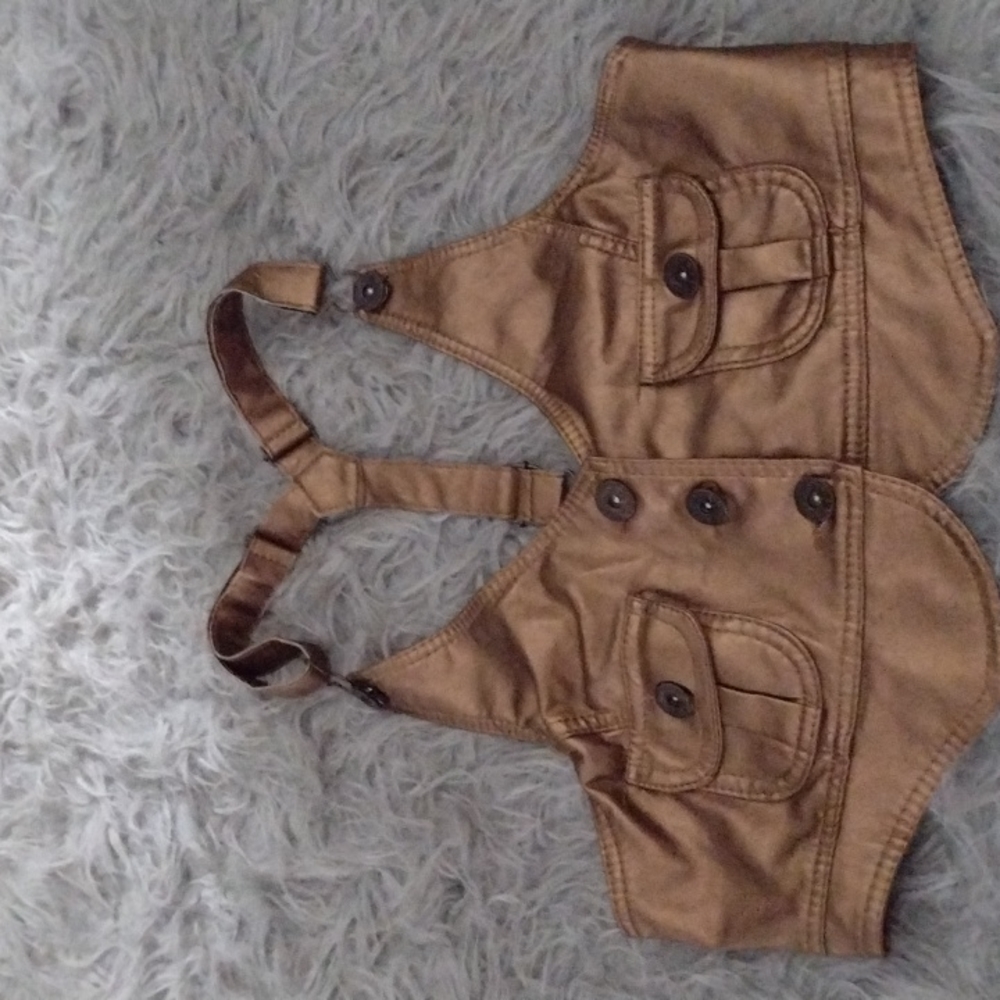 Gold mini vest